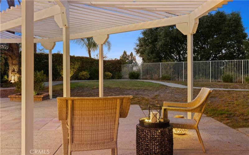 Backyard under Pergola