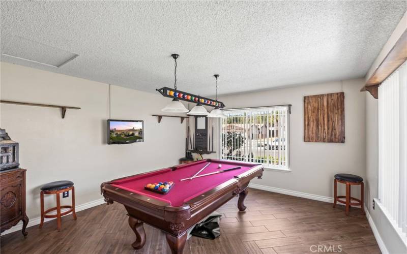 4th bedroom being used as a game room. Pool Table stays