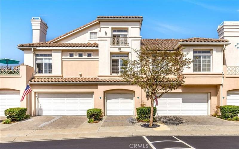 Full driveway and one car garage