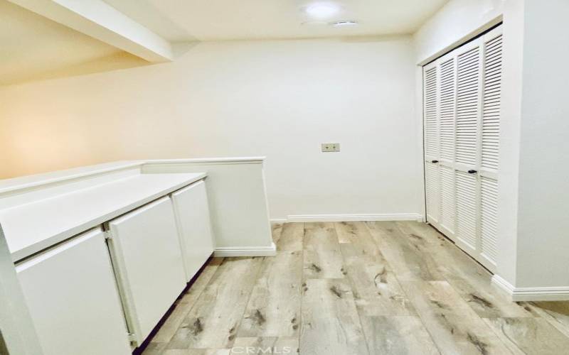 Upstairs landing and laundry closet