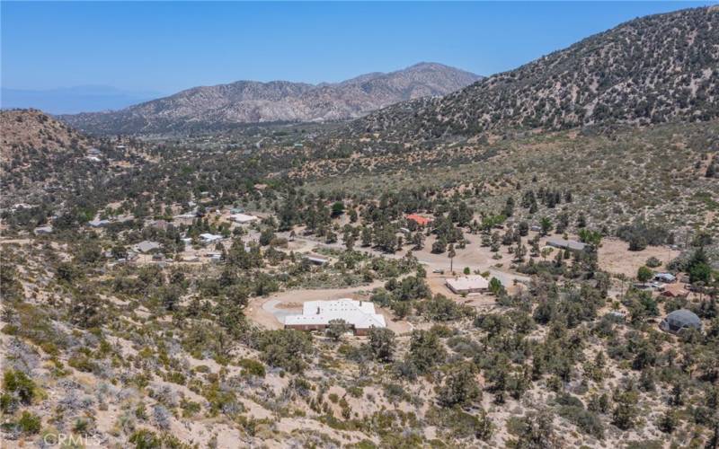 aerial view of valley from near land for sale