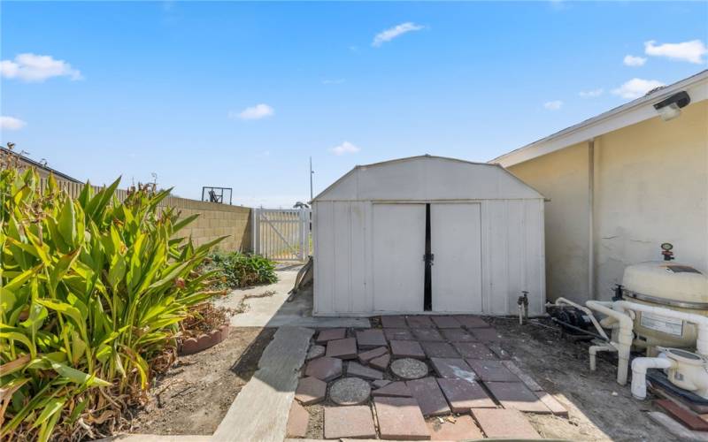 Shed Area For Extra Storage