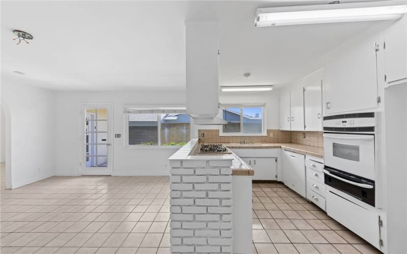 Kitchen Opens Seamlessly Into The Dining Room