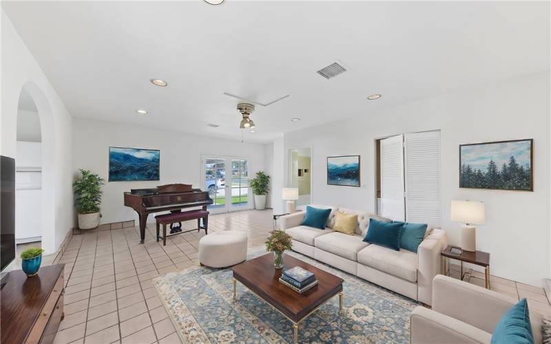  French Doors Offer Access To The Front Yard. Virtually Staged