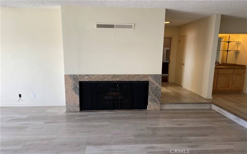 Fireplace in living room