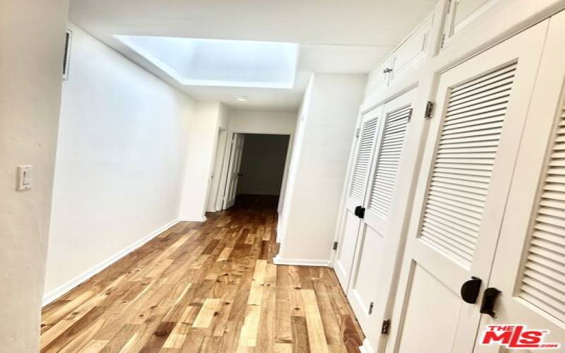 hallway skylight front house