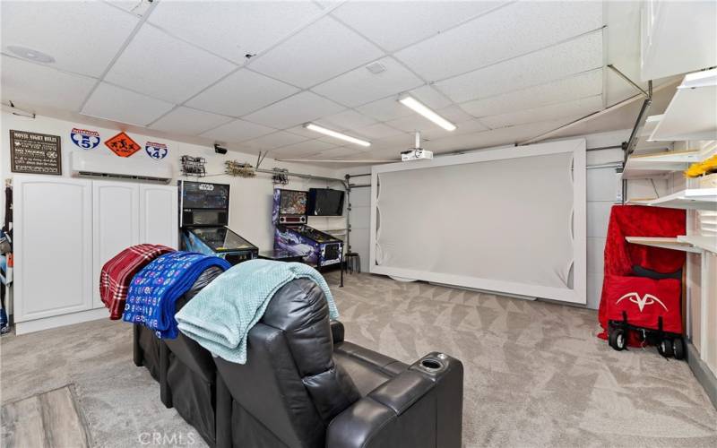 Garage-Movie-Game Room