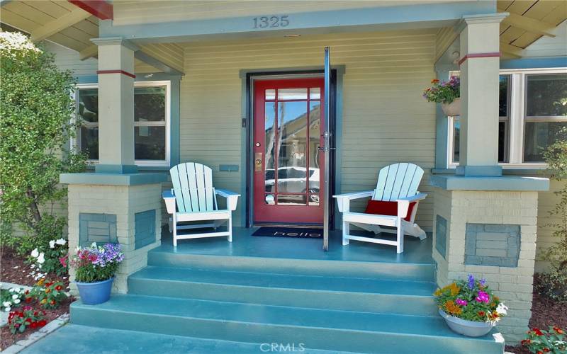 Inviting front porch, perfect for relaxing and enjoying the outdoors