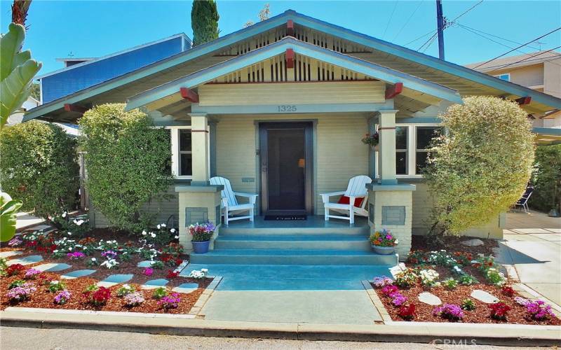 Beautifully remodeled bungalow featuring updated central heating and air for modern comfort, while retaining its timeless charm.