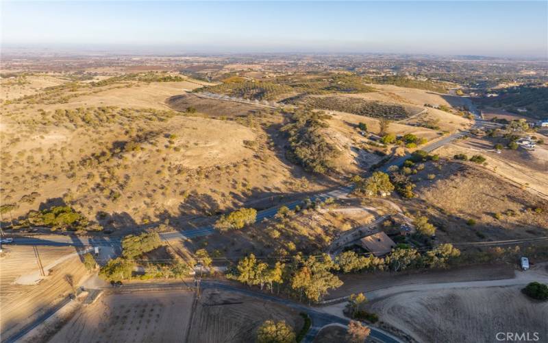 Aerial view of property