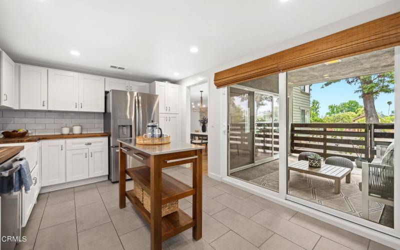 Sliding Glass Door Entry to Patio