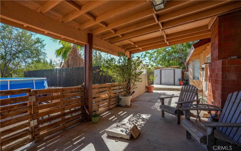 Backyard patio