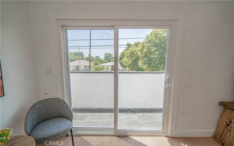 Primary Bedroom Slider to Balcony