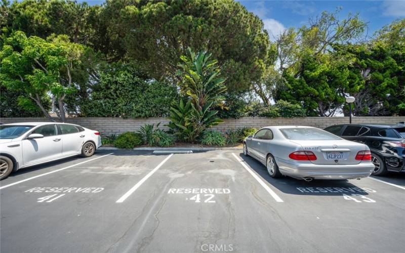 Assigned second parking space