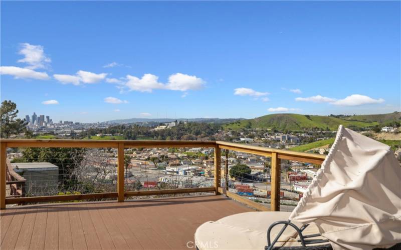 City / Hillside Views from Rear Patio