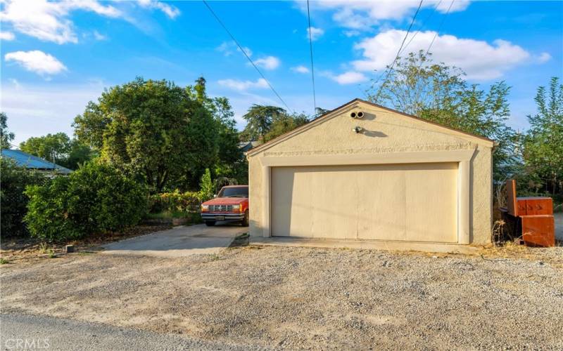 Two-car detached garage