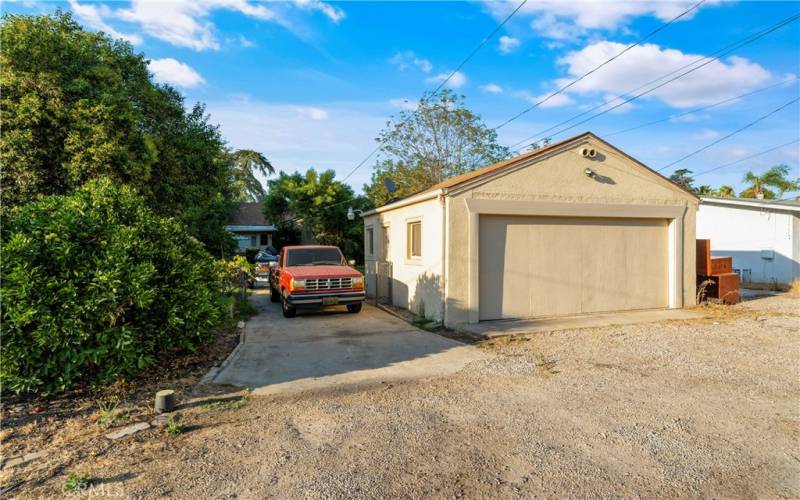 Garage and driveway