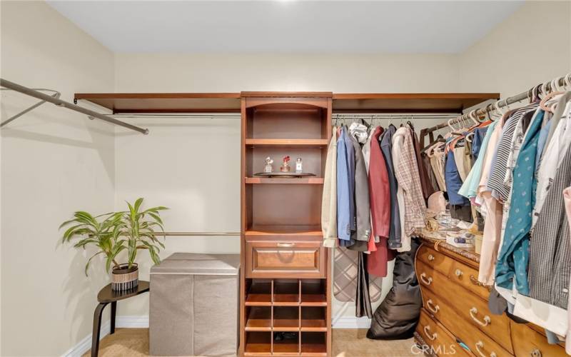 Primary bedroom's massive walk-in closet.