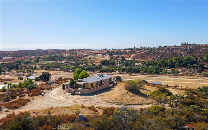 View of Back of property looking west toward airstrip