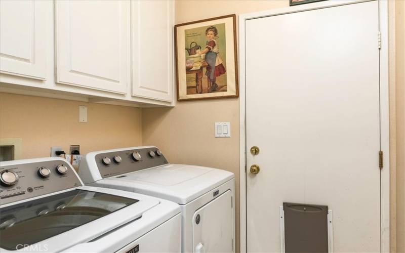 Indoor laundry room.