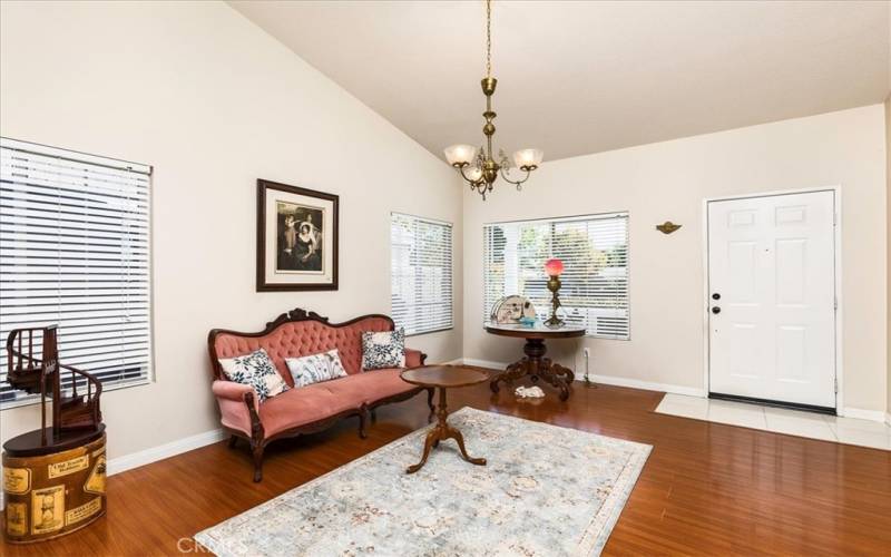 Living space at front over home.  Numerous windows.  High ceilings.