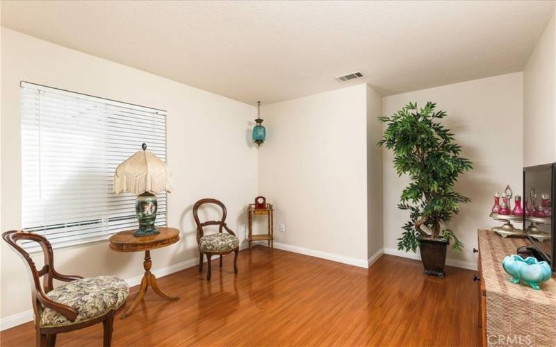 Front bonus room.  Space for closet for a 4th bedroom option.