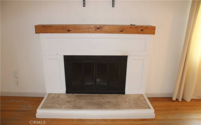 Fireplace with Tile Accent