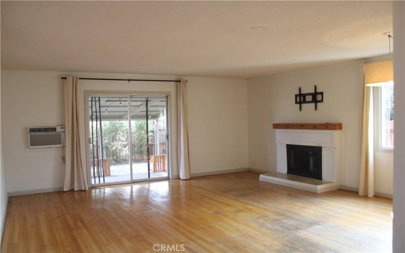 Large Living Room with Modern Fireplace