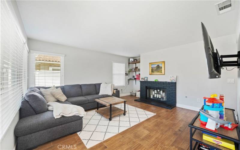 Family room off kitchen