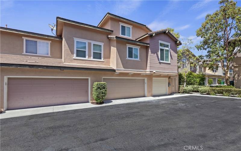 2 car garage and automatic garage door opener.