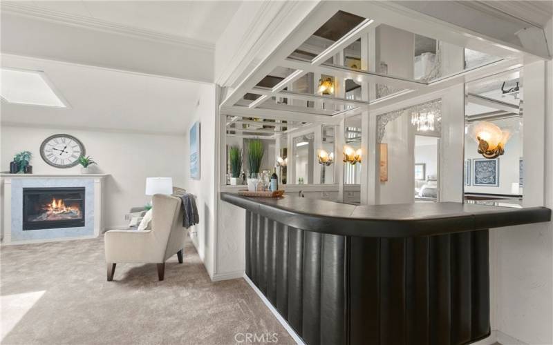 This home has so many unique features including a wet bar.