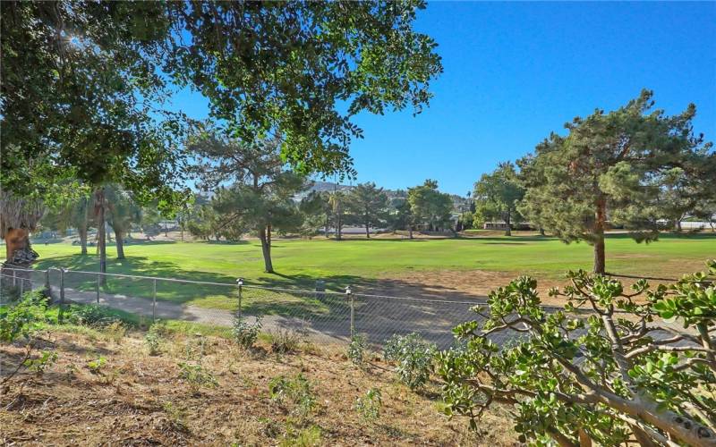 Golf course - Back yard