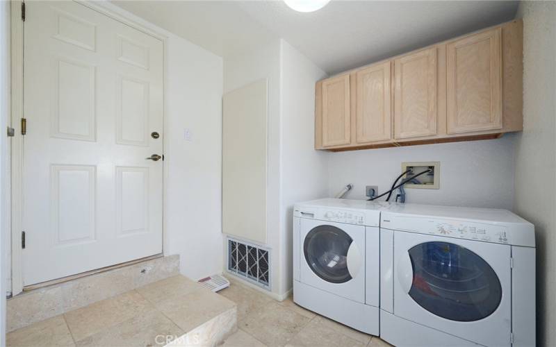 Garage access to laundry room