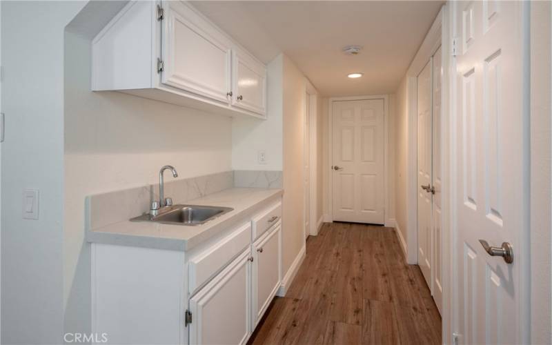 Wet Bar and Hallway