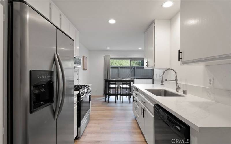 Refaced kitchen cabinets and new hardware.
