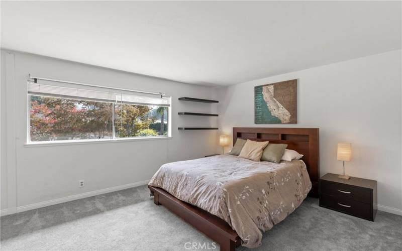 Bright and open primary bedroom.