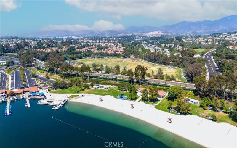 Enjoy the private beaches at Lake Mission Viejo.