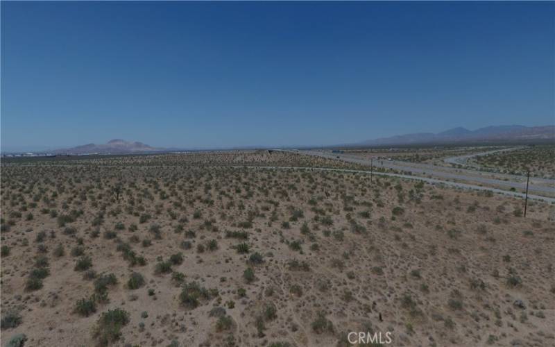 Ariel view of SR-58 and SR-14 interchange