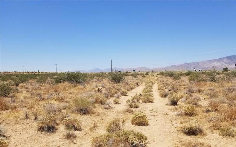 The road at the property