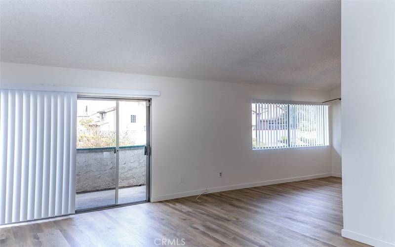 Living room with balcony