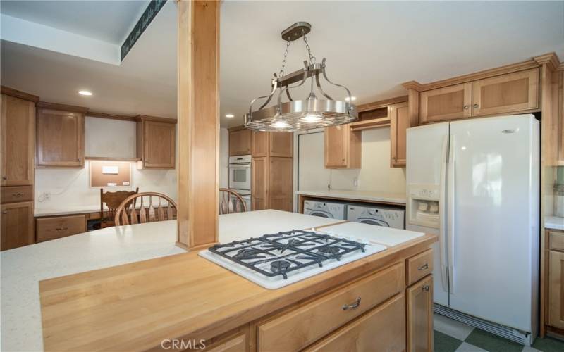 Nice open kitchen with island.