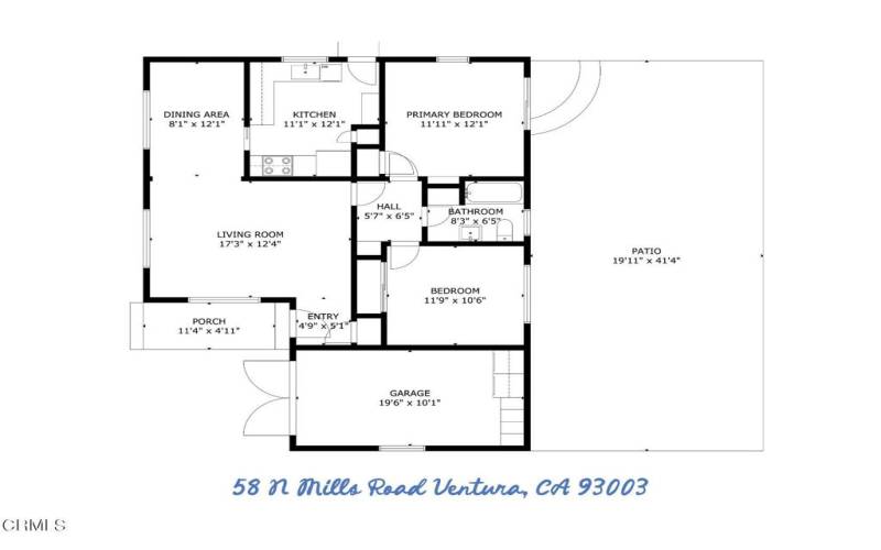 58 N. Mills Floorplan