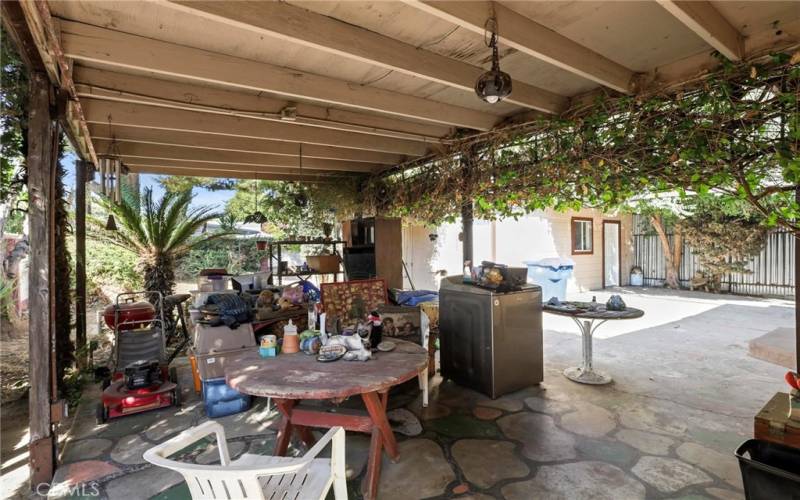 Large Covered Patio! Converted Garage/Guest House to the right