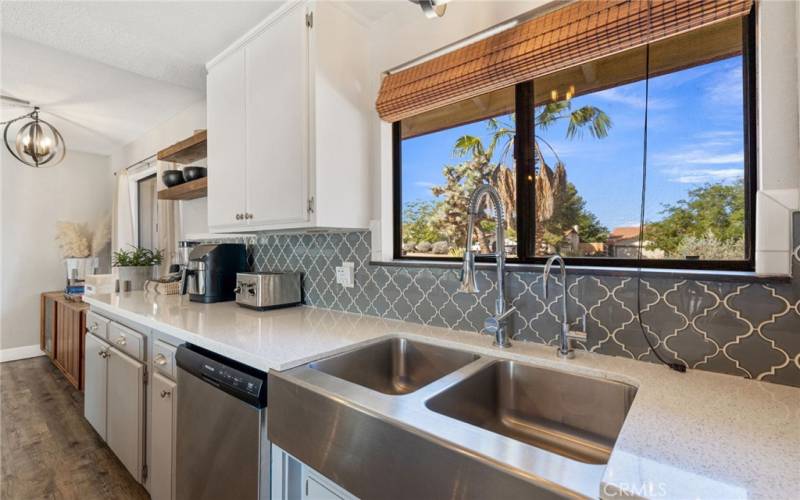 Kitchen with Front Yard View