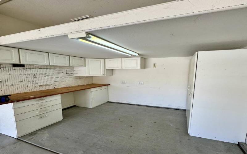 Workbench in Garage