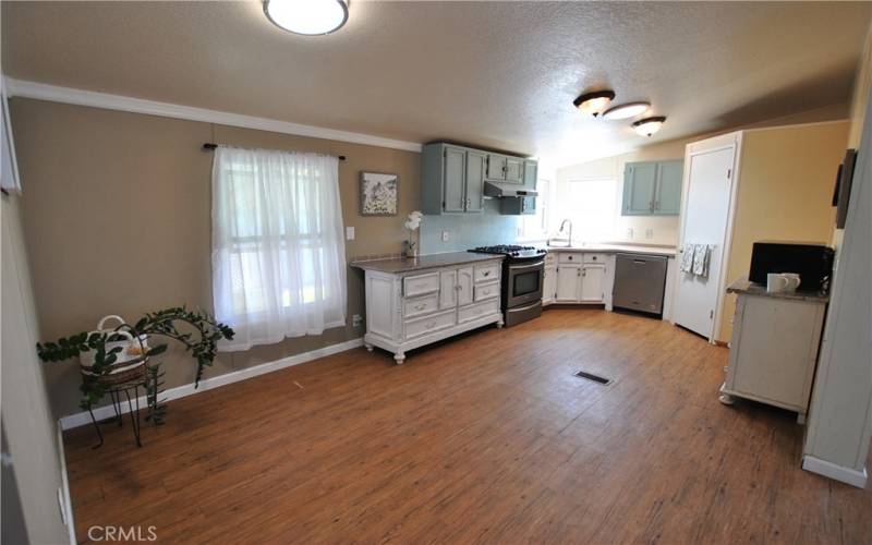 Dining area and kitchen