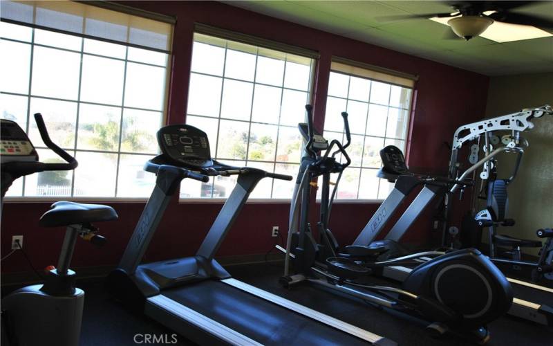 Exercise room with an ocean view!