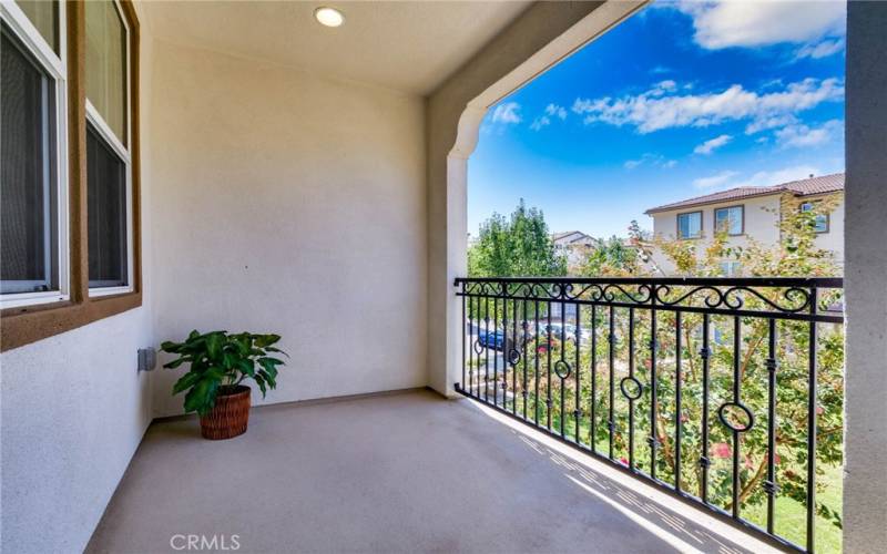 Balcony off of the Living Area