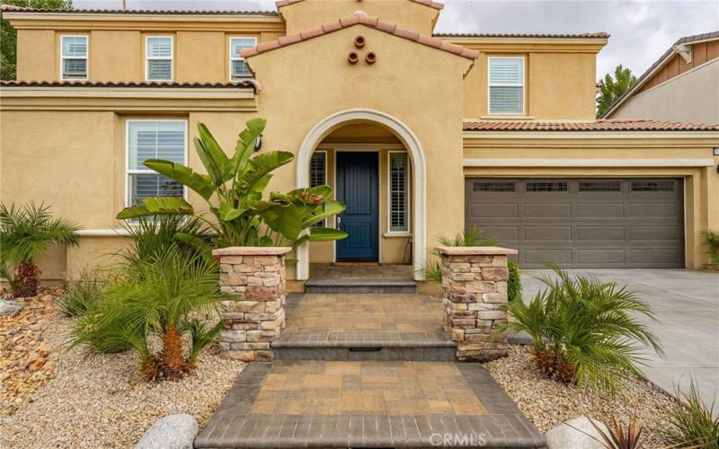 Front Entrance Brick + Pavers+Lighting