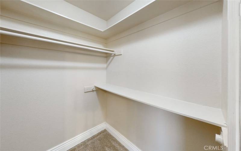 Main bedroom walk-in closet.